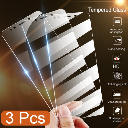 3Pcs Full Cover Tempered Glass For Xiaomi Redmi Note 7 6 5 Pro 5A 6 Screen Protector For Redmi 5 Plus 6A Protective Glass Film